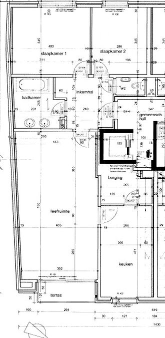 NIEUW GESCHILDERD APPARTEMENT