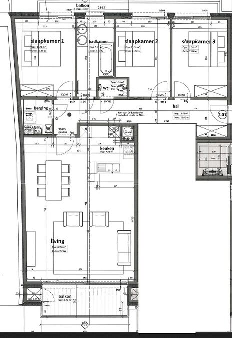 Ruim appartement