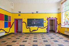 Te renoveren school in het groene Bellem